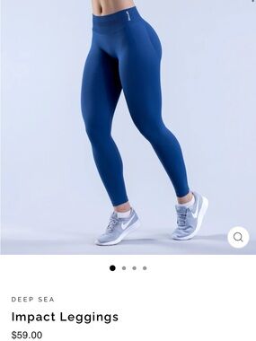 Impact Leggings - Deep Sea Blue